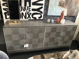 4 Door Square Pattern Sideboard. Clearance!!!!