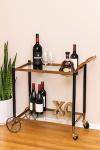 Classic Chic Gold Drink trolley/ Cart