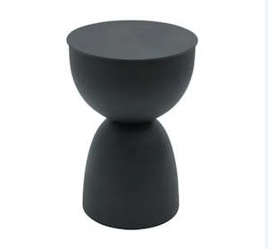 Side End Tables: Milly Metal Stool Black