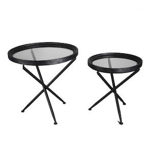 Side End Tables: Barcelona Side table set of 2