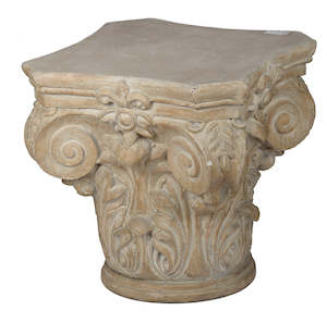 Side End Tables: Pedestal Stool