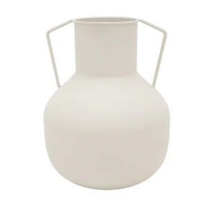 Taylor Metal Vase White 12x30CM