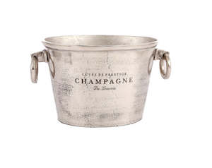 Ice Bucket Cake Stand Bowl: ALUMINIUM CHAMPAGNE BUCKET SILVER