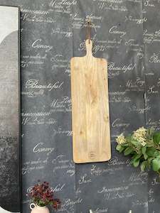 Trays Boxes: LONG WOODEN CHOPPING BOARD 80CM