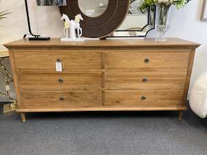 New Arrival: Caroline French Oak 6 Drawers Chest of Drawer/ Dresser  Natural