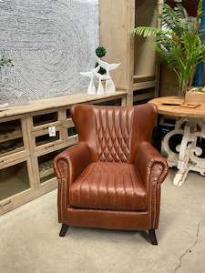 New Arrival: PROFESSOR'S LEATHER SETTEE Brown