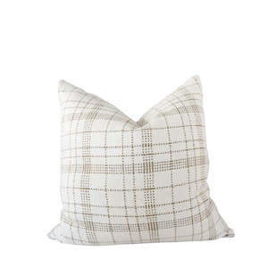 Homewares: SOMA CUSHION AND FEATHER INNER - CREAM NATURAL
