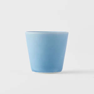 Dining: SET OF TWO Dry Blue V Shape Teacup