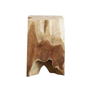 Living: Can be ordered in: CRUSOE ROOT SIDE TABLE / STOOL - SQUARE, 40CM