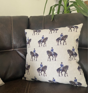 Cushions: English Tapestry Dressage Cushion