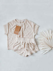 Childrens: Terry Set- VANILLA