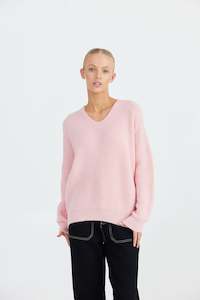 Apparel: Heart of Stone Knit-PALE PINK