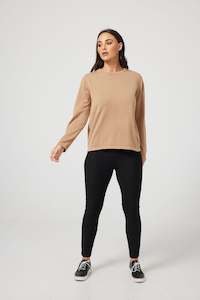 Apparel: Petra Solid Knit- NUT