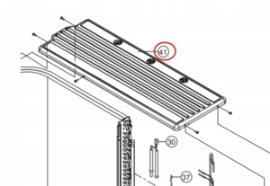 Panasonic Air-Condition and Heat Pump Top Cover Cabinet Panel Outdoor CU-RZ50VKR&hellip;