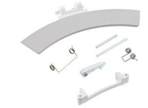 Electrolux dryer Handle Door Assembly White Silver