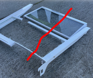 Panasonic Split Tray Glass Shelf Above the vegge Draw Right side NR-XY680L HA00165