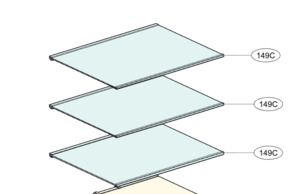 Products: Lg Fridge Glass shelf in frame 149c