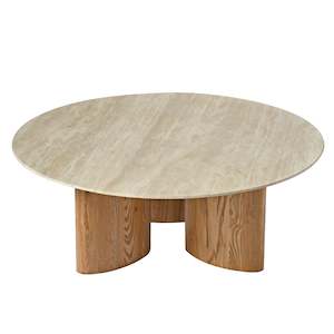 WILLOW Coffee Table | Natural Travertine | Beige