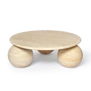 MOLLY Coffee Table | Natural Travertine | Beige