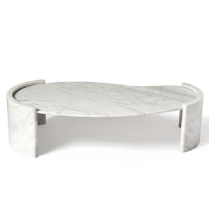 ISABELLA Marble Coffee Table – Natural Volakas