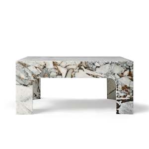 MORGAN Coffee Table | Natural Marble | Ocean Storm