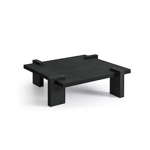 Coffee Tables: KAITO Black Wood Coffee Table – Sleek Design