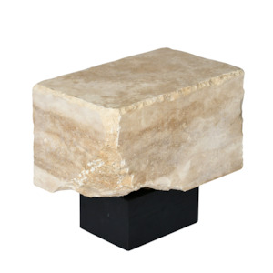 ROMA | Side Table | Natural Travertine | Beige