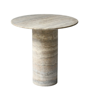 SABLE BISTRO TABLE | Natural Travertine | Grey