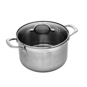 Cookware: Swiss Diamond Premium Steel Casserole with Lid - 20cm / 4L