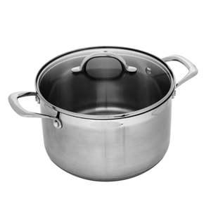 Swiss Diamond Premium Steel Casserole with Lid - 24cm / 6.2L