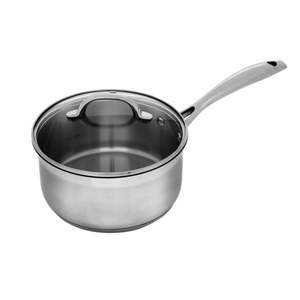 Swiss Diamond Premium Steel Saucepan with Lid - 16cm / 1.5L
