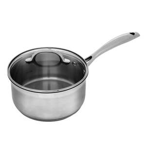 Swiss Diamond Premium Steel Saucepan with Lid - 18cm / 2L
