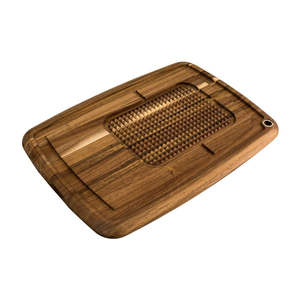 Chopping Boards: Peer Sorensen Acacia Wood Long Grain Reversible Carving Board - 56cm x 39cm