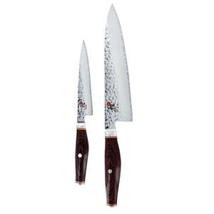 Knife Sets: Miyabi 6000MCT Rosewood 2 Piece Set - Gyutoh 20cm, Shotoh 13cm