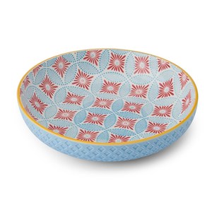 Dinnerware: Mikasa Stoneware Bowl - 21cm - Blue Mosaic