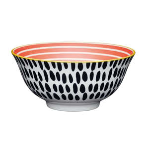 Dinnerware: Mikasa Does It All Bowl - 16cm - Red Swirl