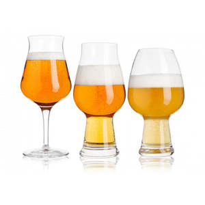 Glasses: Luigi Bormioli Birrateque Craft Beer Assorted Shapes - Set of 6
