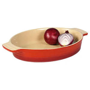 Chasseur La Cuisson Stoneware Small Oval Baking Dish - 24cm