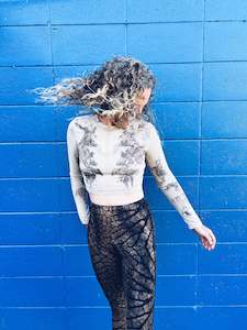 Botanical Clothing: Gum Leaf Crop - Cotton XS