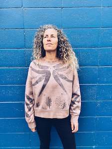 Botanical Clothing: Wild Gum sweater - Cotton M