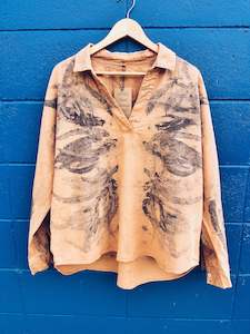 Botanical Clothing: Apricot Gum Top ~ Linen L