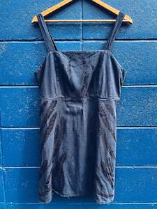 Plant Dyed Larger Sizes: Wild Blue Dress ~ Linen ~ L