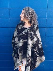 Wool Blanket Wrap/Scarf/Poncho ~ Dark Eucalyptus