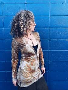 Plant Dyed Merino Wool: Gum longsleeve ~ Merino ~ XS/S