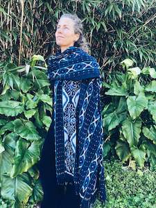 Thread Journeys: Handwoven Ikat - Lombok - Blue