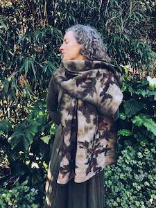 Wool Blanket Wrap/Scarf/Poncho ~ Onion & Rust