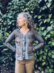 Cashmere Medicine Cardy ~ Cashmere ~ XS/S