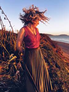 Hot Pink Top ~ Merino ~ XL