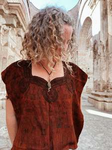 Rust color Hupile ~ Nebaj ~ Hand woven