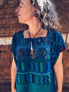 Thread Journeys: Turquoise Hupile ~ Santa Catarina Palopó ~ Hand woven